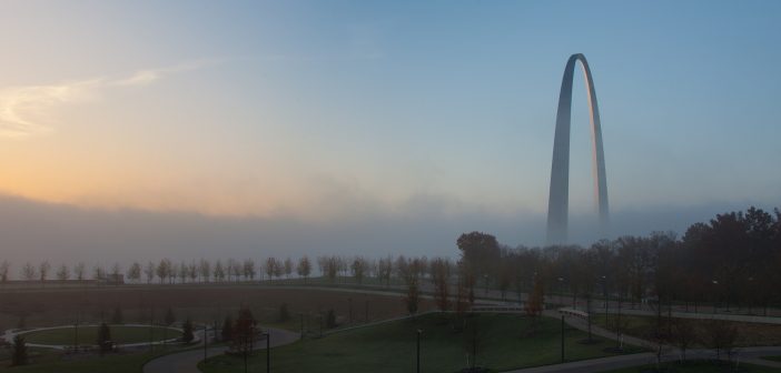 Sunrise, Saint Louis Arch, Saint Louis, Missouri